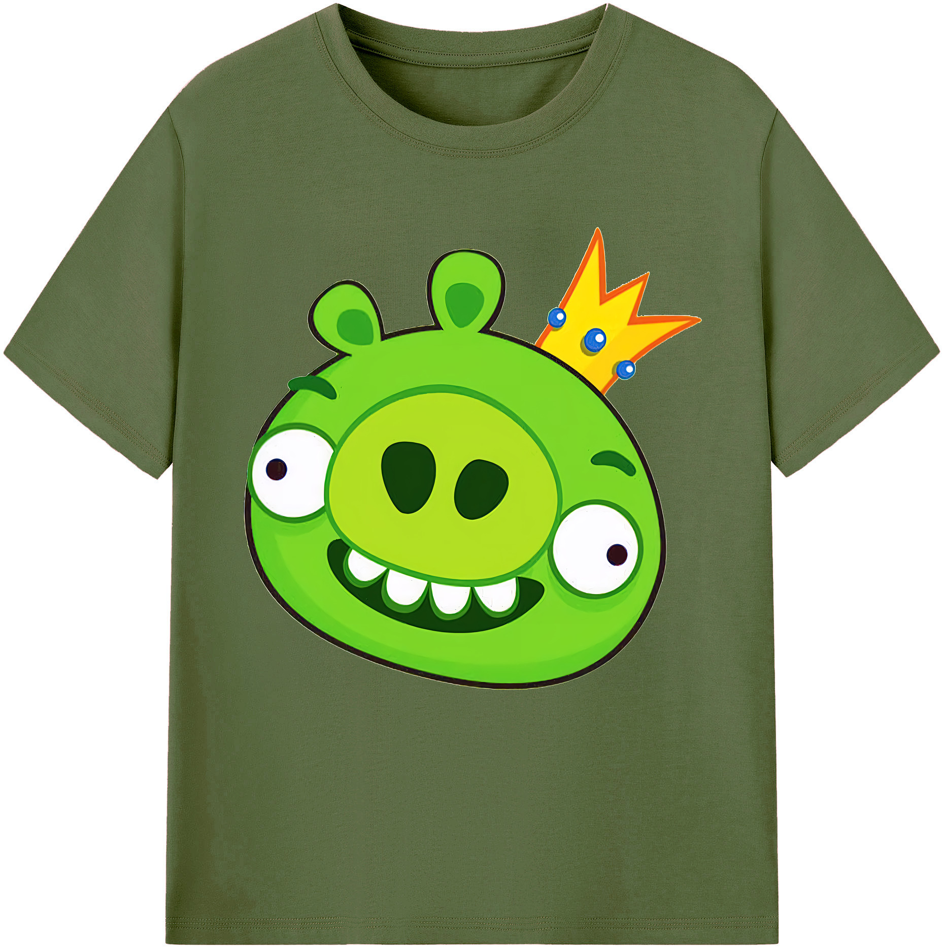 （画像用） Angry Birds アングリーバード 綿100％半袖Tシャツ（フロントプリント）